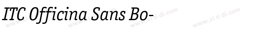 ITC Officina Sans Bo字体转换